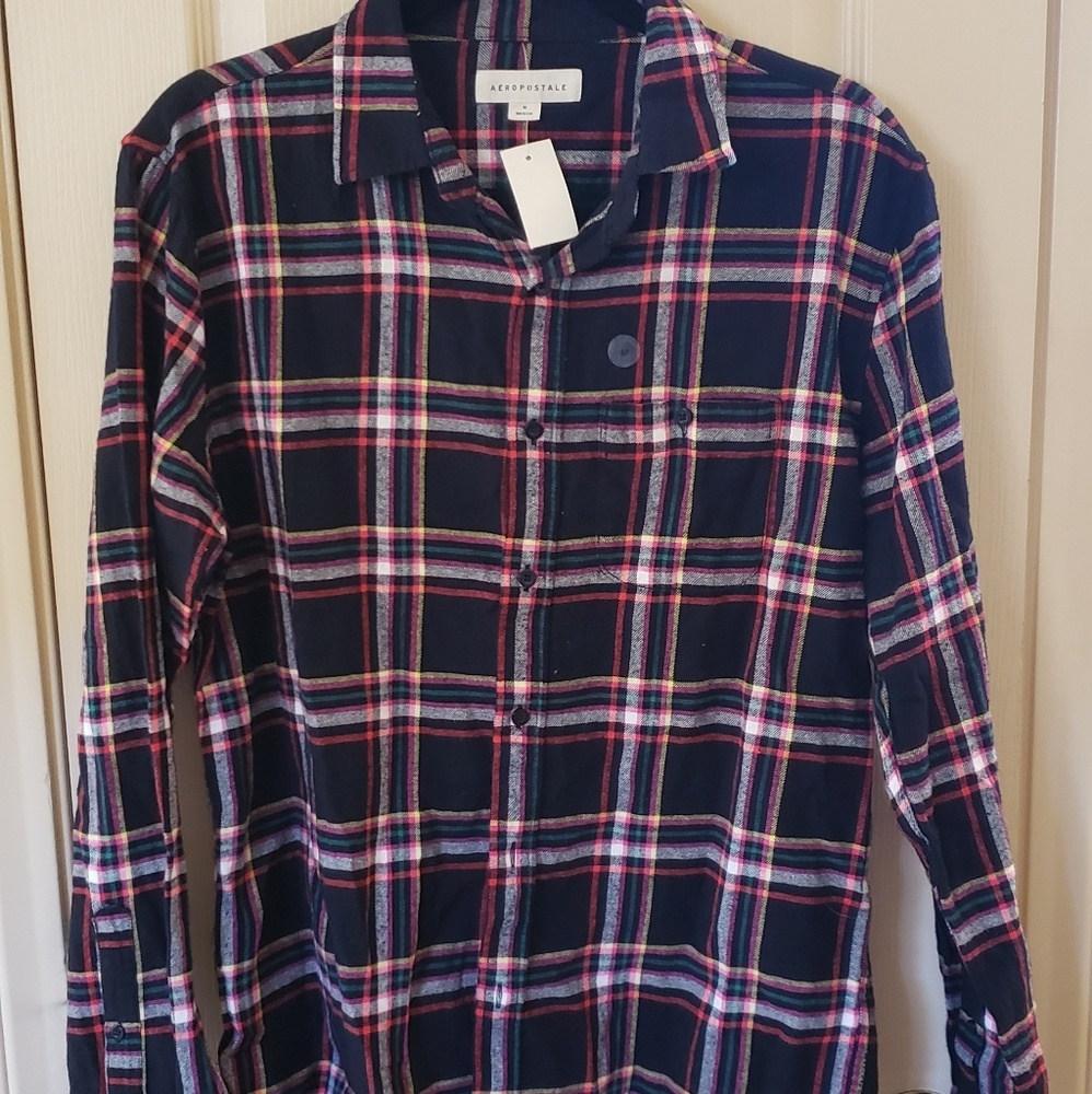 Aeropostale plaid button-up